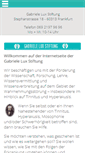 Mobile Screenshot of gabriele-lux-stiftung.de